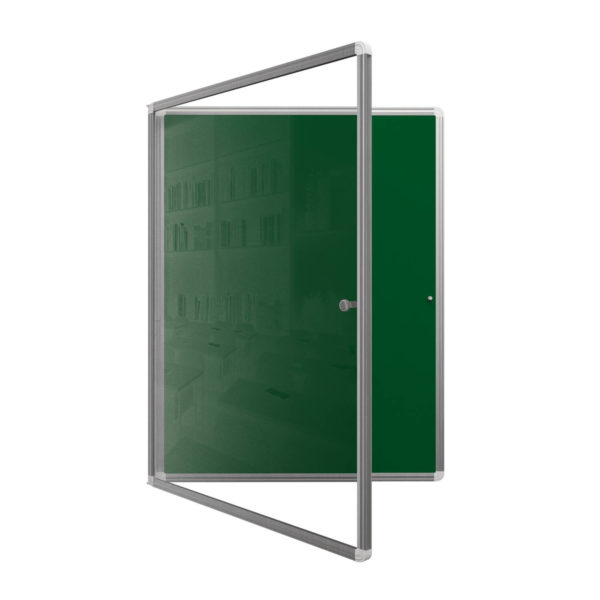 Доска-витрина магнитная зеленая меловая